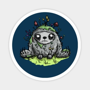 Mushroom Sloth Magnet